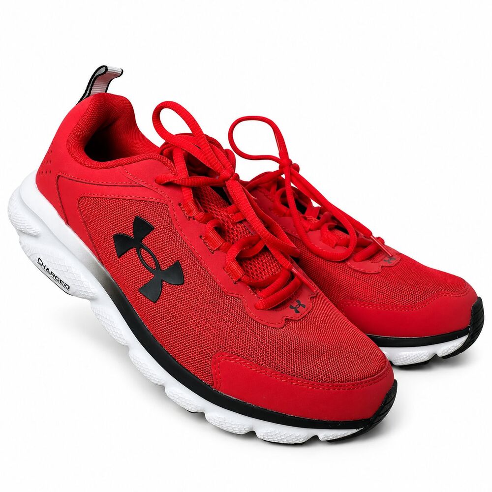 Under Armour Charged Assert 10 Mens Red Running Shoes Size 9 3026175-600 NWOBUnd